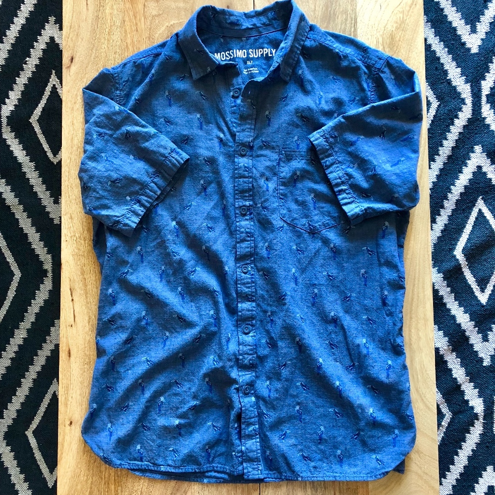 Massimo XL Tall Button Down Shirt